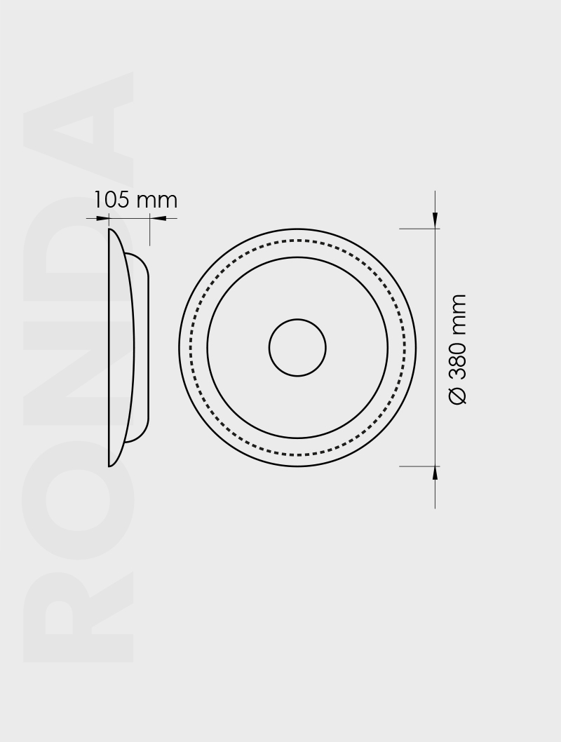 Ronda Serisi Tx 110 Yuksek Tavan Armatur - Görsel 2