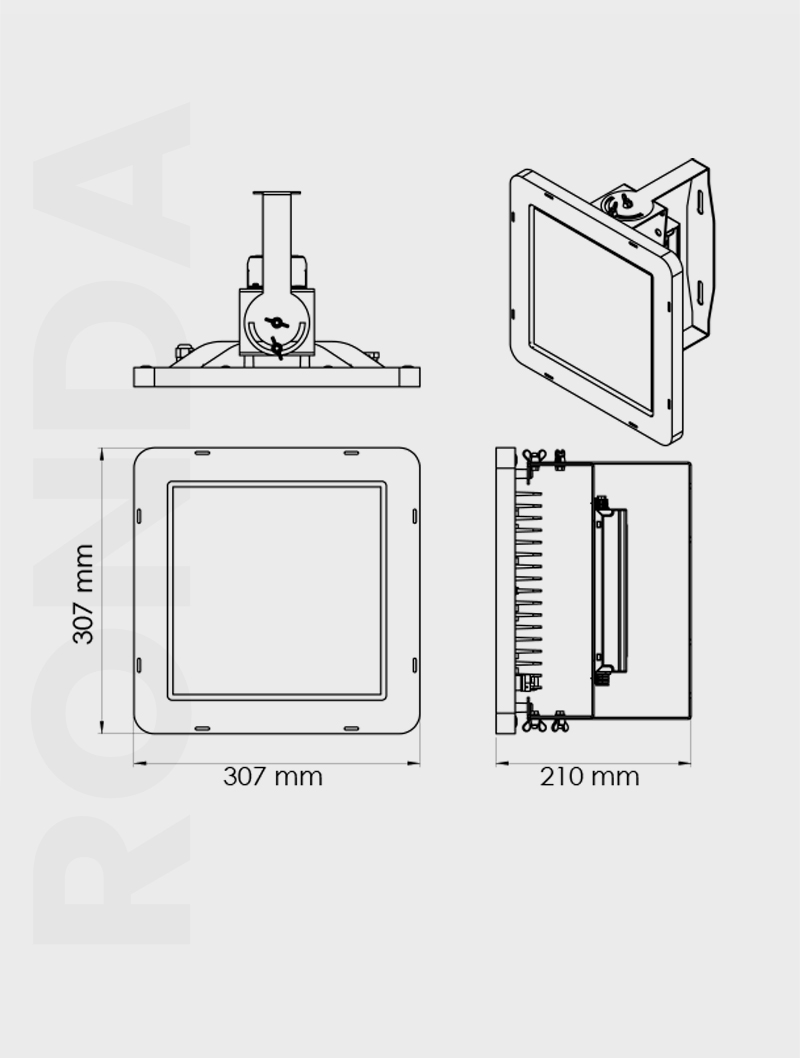 Ronda Serisi Tx 111 Yuksek Tavan Armatur - Görsel 2