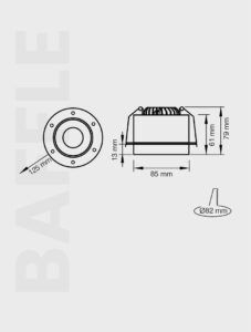 Baffle Serisi Tx 100 Baffle Tavan Aydinlatma - Görsel 4