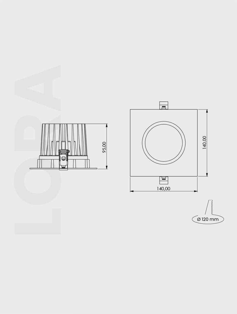 Lora Serisi Tx 160 1 100 Siva Alti - Görsel 2