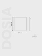 Dosia Serisi Tx 300 60 Siva Alti Panel Aydinlatma - Görsel 3