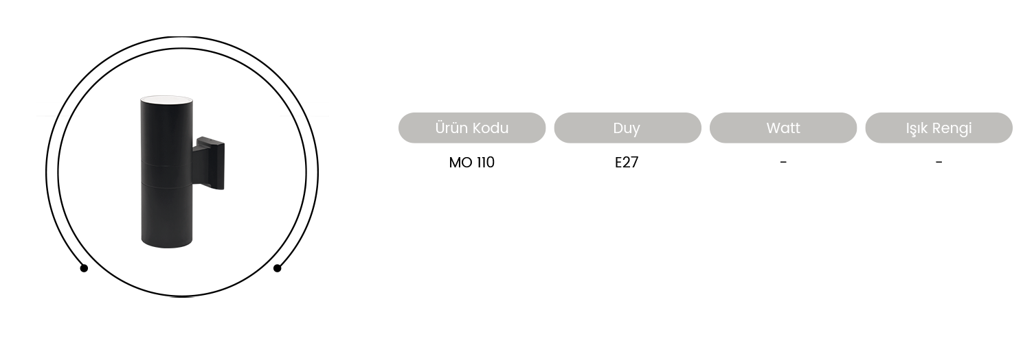 Tutalighting Çift Yönlü Duvar Aplik MO 110
