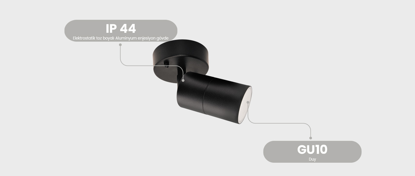 Tutalighting Dış Mekan Aydınlatma Çift Yönlü Duvar Aplik MO 114